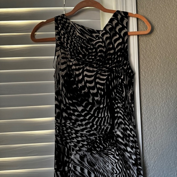 SUMMER COLLECTION VINTAGE Elegant Black and White Maxi Dress - Picture 7 of 8